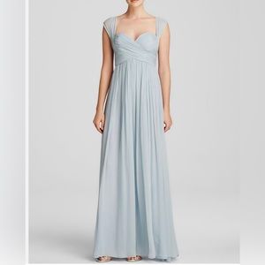 Jill Jill Stuart Gown Sweetheart Neck Chiffon sky blue size 4